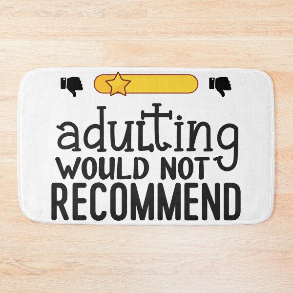 Item preview, Funny One Star Rating Adulting Review - Would Not Recommend Sarcastic Quote designed and sold by Pukisdaizi.