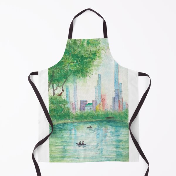Item preview, Vista del lago de Central Park designed and sold by Katherine Miller Art.