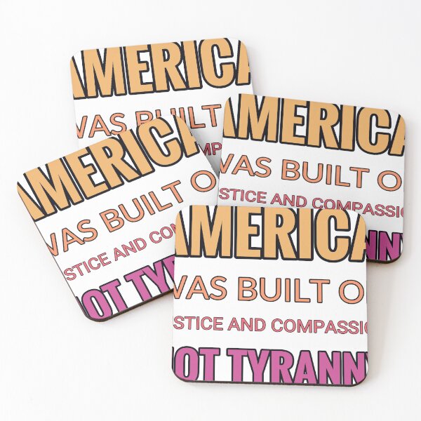 Item preview, America Was Built On Justice And Compassion Not Tyranny designed and sold by TheIconSmith.