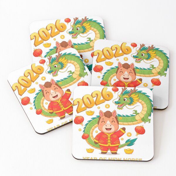 Item preview, 2026 Year of the Horse – Wealth & Prosperity Chinese New Year Art designed and sold by C3J7.