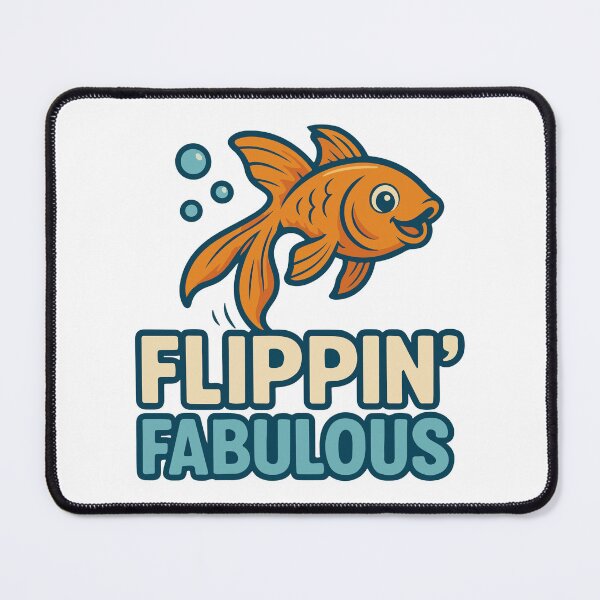 Item preview, Flippin’ Fabulous | Cute Fish Pun Aquarium Design designed and sold by storelibertys.