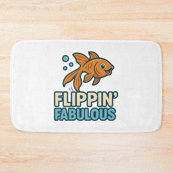 Item preview, Flippin’ Fabulous | Cute Fish Pun Aquarium Design designed and sold by storelibertys.