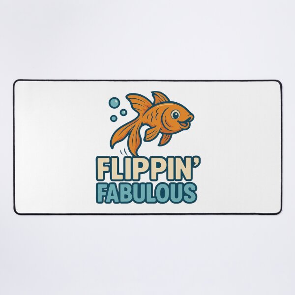 Item preview, Flippin’ Fabulous | Cute Fish Pun Aquarium Design designed and sold by storelibertys.