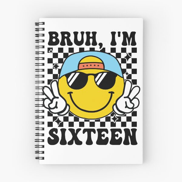 Item preview, Bruh I'm Sixteen 16 16th Birthday Groovy Boys Girls 16 Years Old designed and sold by Night Forest.