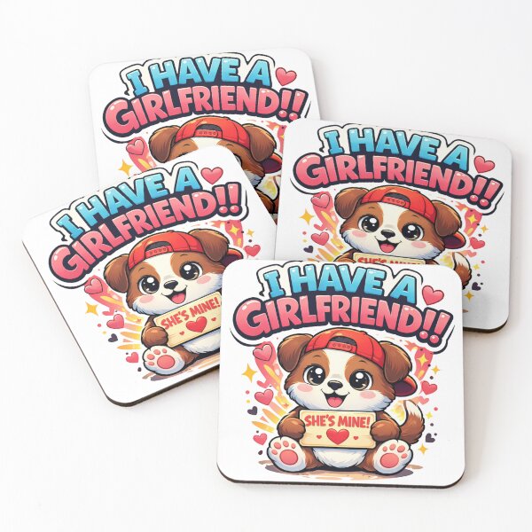 Item preview, I Have A Girlfriend Cute Dog Funny Boyfriend Gift designed and sold by TheSimpleTee007.