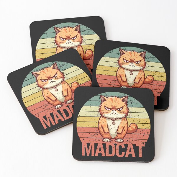 Item preview, Mad Cat. Cats Are Awesome. I am Awesome Therefore I am A Cat T-Shirt designed and sold by Gajabuu.