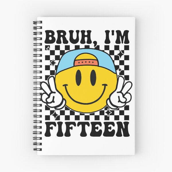 Item preview, Bruh I'm Fifteen 15 15th Birthday Groovy Boys Girls 15 Years Old designed and sold by Night Forest.