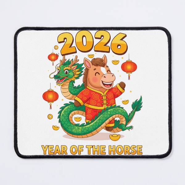 Item preview, 2026 Year of the Horse – Wealth & Prosperity Chinese New Year Art designed and sold by C3J7.