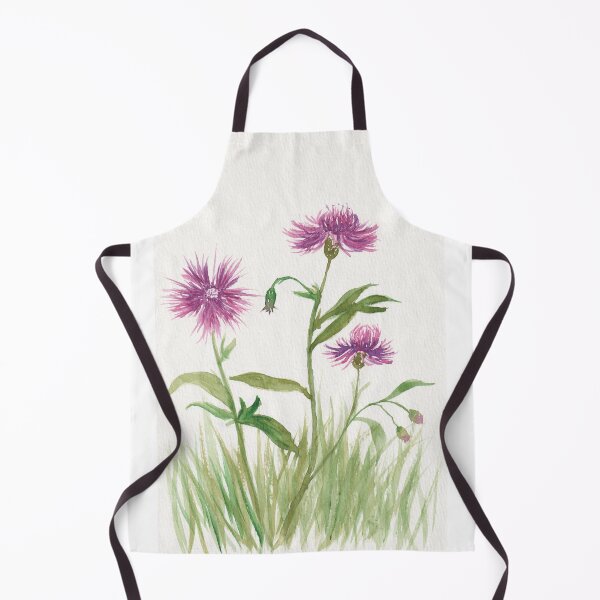 Item preview, Purple Thistle Flowers on Grass designed and sold by Katherine Miller Art.