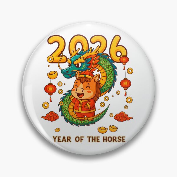 Item preview, 2026 Year of the Horse – Wealth & Prosperity Chinese New Year Art designed and sold by C3J7.