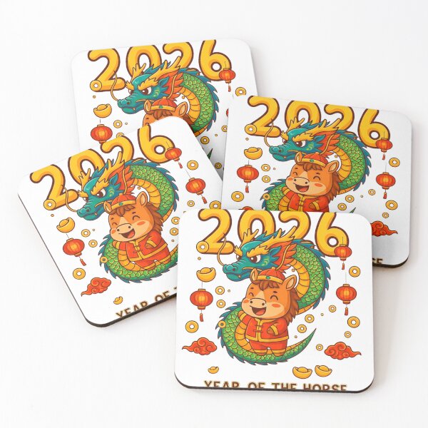 Item preview, 2026 Year of the Horse – Wealth & Prosperity Chinese New Year Art designed and sold by C3J7.