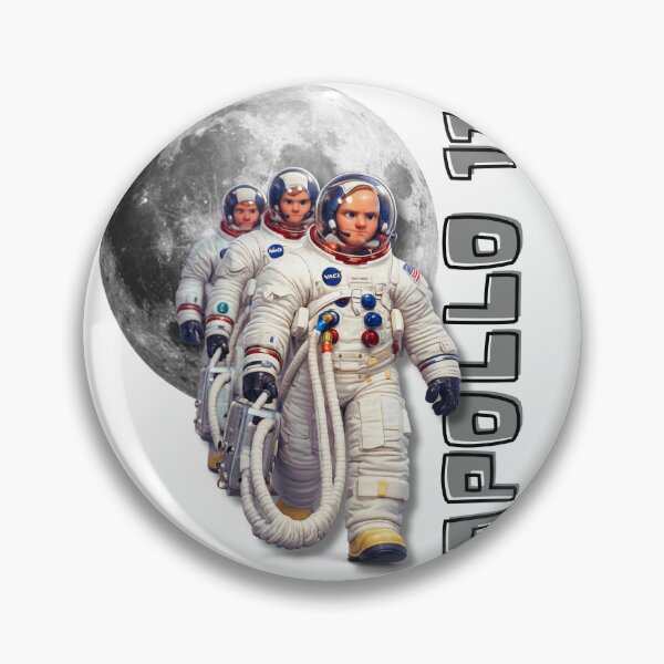 Artikelvorschau, Apollo 011 – Moonwalk Crew - Retro Space Mission entworfen und verkauft von malero-design.