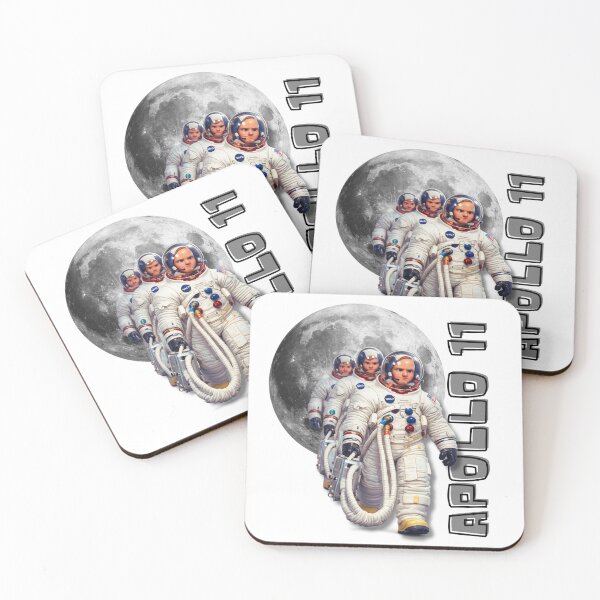 Item preview, Apollo 011 – Moonwalk Crew - Retro Space Mission designed and sold by malero-design.