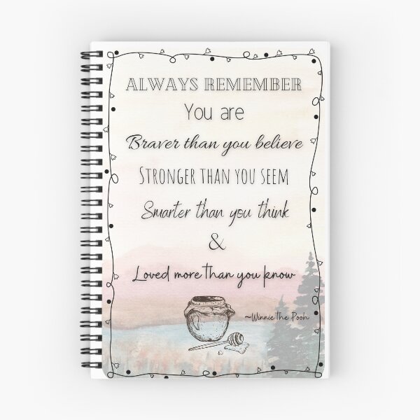 Item preview, Winnie the Pooh 'Braver than you believe'  designed and sold by LoveGraceValor.