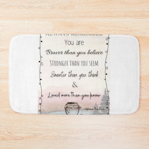 Item preview, Winnie the Pooh 'Braver than you believe'  designed and sold by LoveGraceValor.