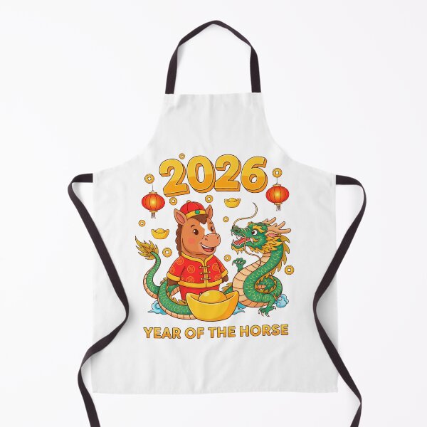 Item preview, 2026 Year of the Horse – Wealth & Prosperity Chinese New Year Art designed and sold by C3J7.