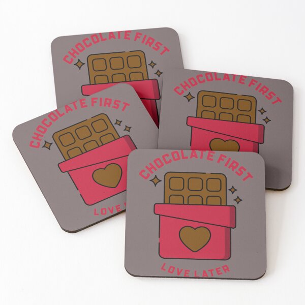 Item preview, Chocolate first, love later designed and sold by ASZMAB.