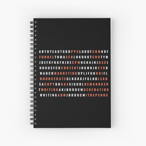 Item preview, Digital Marketing Word Puzzle Strategy Search (Black Background) designed and sold by Profes Studo.