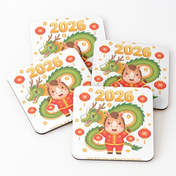 Item preview, 2026 Year of the Horse – Wealth & Prosperity Chinese New Year Art designed and sold by C3J7.
