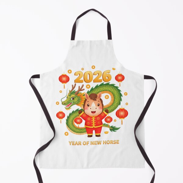 Item preview, 2026 Year of the Horse – Wealth & Prosperity Chinese New Year Art designed and sold by C3J7.