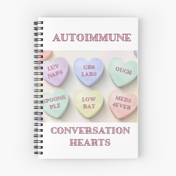 Item preview, Autoimmune Conversation Hearts designed and sold by FlareWear4U.