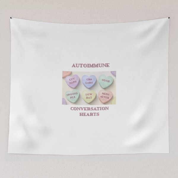 Item preview, Autoimmune Conversation Hearts designed and sold by FlareWear4U.