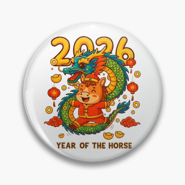 Item preview, 2026 Year of the Horse – Wealth & Prosperity Chinese New Year Art designed and sold by C3J7.