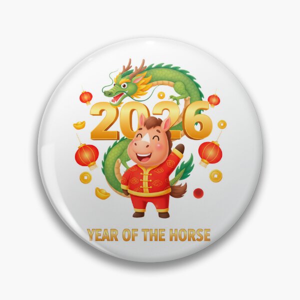 Item preview, 2026 Year of the Horse – Wealth & Prosperity Chinese New Year Art designed and sold by C3J7.