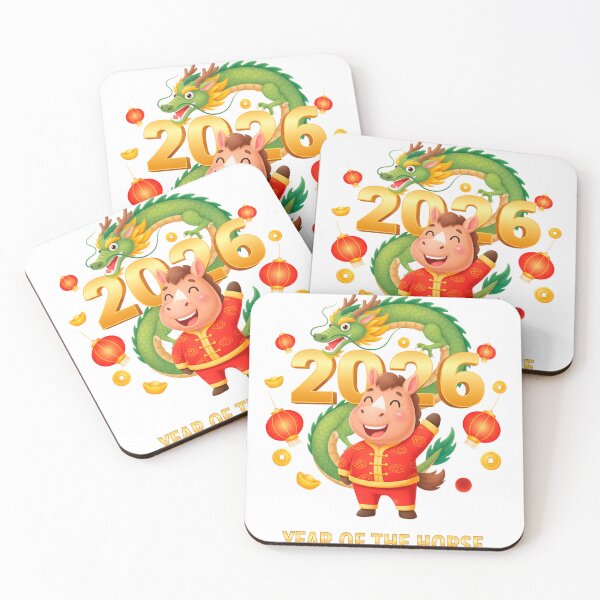 Item preview, 2026 Year of the Horse – Wealth & Prosperity Chinese New Year Art designed and sold by C3J7.