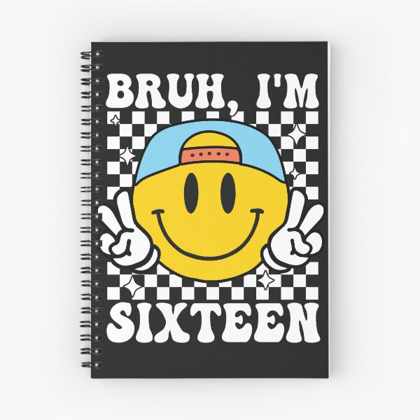 Item preview, Bruh I'm Sixteen 16 16th Birthday Groovy Boys Girls 16 Years Old designed and sold by Night Forest.