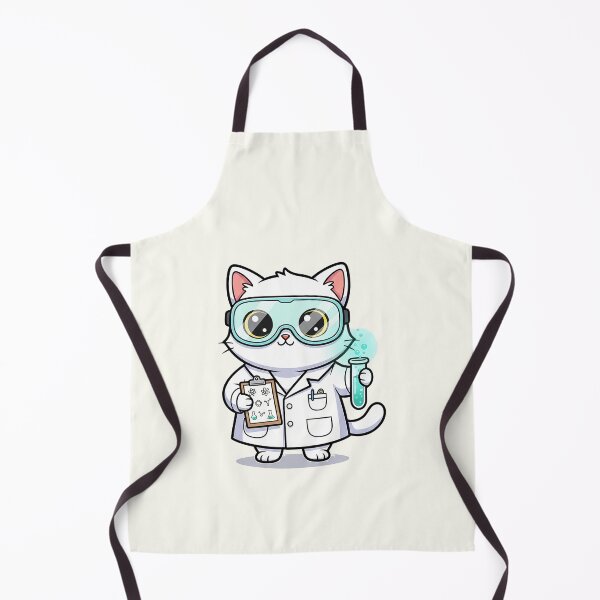 Item preview, Cute Scientist Cat Cartoon designed and sold by HoopeStylee.