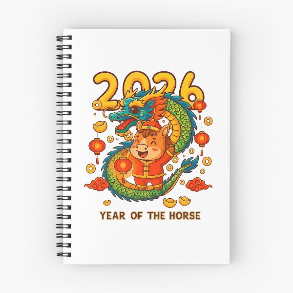Item preview, 2026 Year of the Horse – Wealth & Prosperity Chinese New Year Art designed and sold by C3J7.