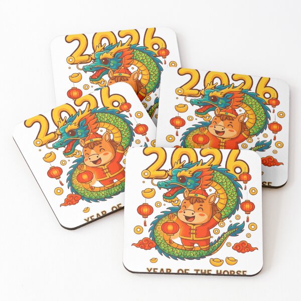 Item preview, 2026 Year of the Horse – Wealth & Prosperity Chinese New Year Art designed and sold by C3J7.