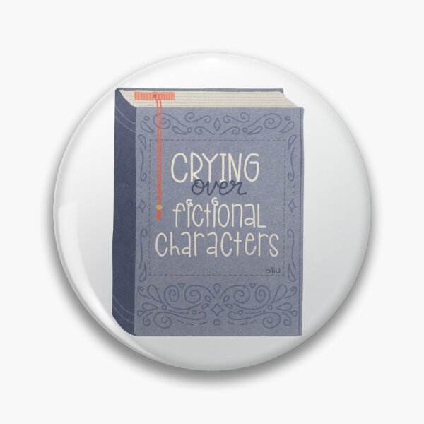 Item preview, Crying Over Fictional Characters – Book Lover Sticker designed and sold by BibidibuDesigns.
