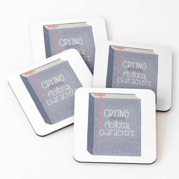 Item preview, Crying Over Fictional Characters – Book Lover Sticker designed and sold by BibidibuDesigns.
