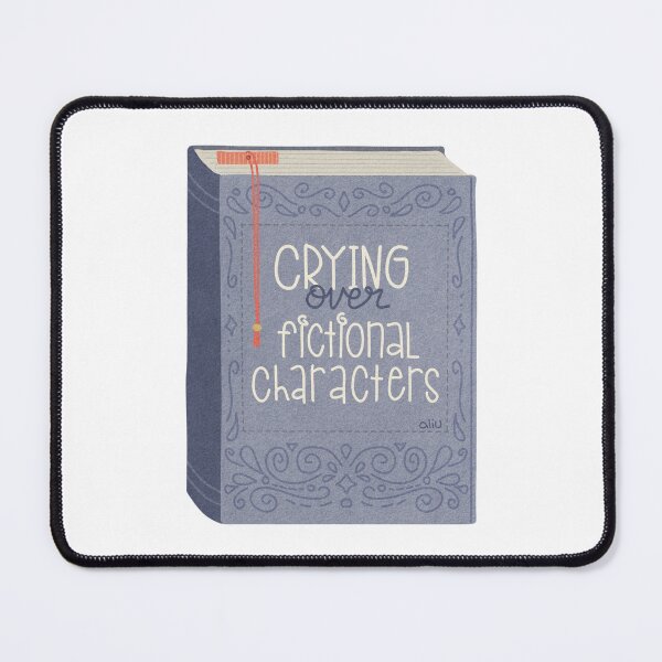 Item preview, Crying Over Fictional Characters – Book Lover Sticker designed and sold by BibidibuDesigns.