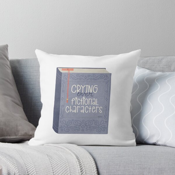 Item preview, Crying Over Fictional Characters – Book Lover Sticker designed and sold by BibidibuDesigns.