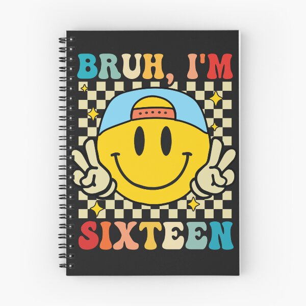 Item preview, Bruh I'm Sixteen 16 16th Birthday Groovy Boys Girls 16 Years Old designed and sold by Night Forest.