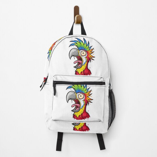 Item preview, Crazy Colorful Parrot Scream Cartoon Illustration designed and sold by aaljone007.