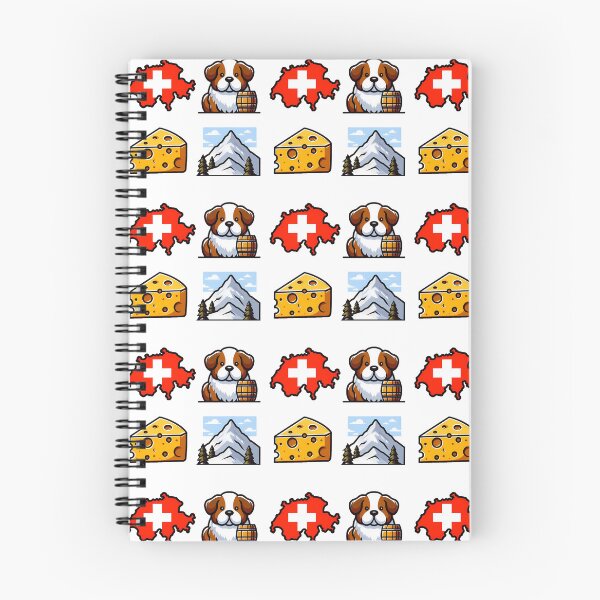 Item preview, Switzerland Icons - Flag Map, St Bernard & Cheese designed and sold by GREENZ0NE.