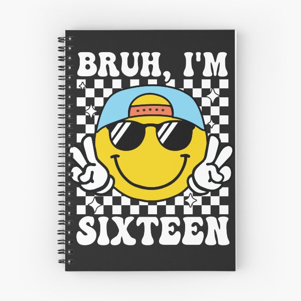 Item preview, Bruh I'm Sixteen 16 16th Birthday Groovy Boys Girls 16 Years Old designed and sold by Night Forest.