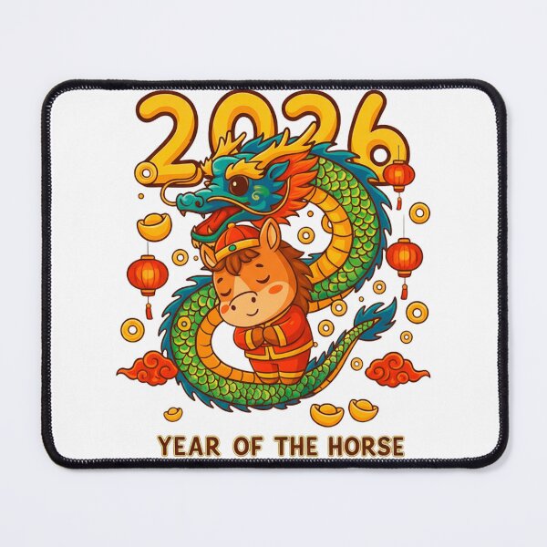 Item preview, 2026 Year of the Horse – Wealth & Prosperity Chinese New Year Art designed and sold by C3J7.