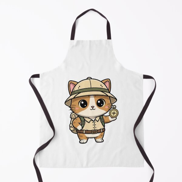 Item preview, Cute Explorer Cat Cartoon designed and sold by HoopeStylee.