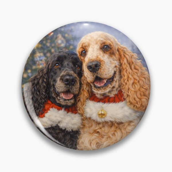 Item preview, English Cocker Spaniel Christmas designed and sold by Rowena Cherry Art.