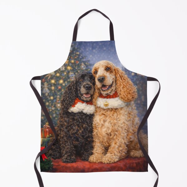 Item preview, English Cocker Spaniel Christmas designed and sold by Rowena Cherry Art.