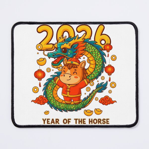 Item preview, 2026 Year of the Horse – Wealth & Prosperity Chinese New Year Art designed and sold by C3J7.
