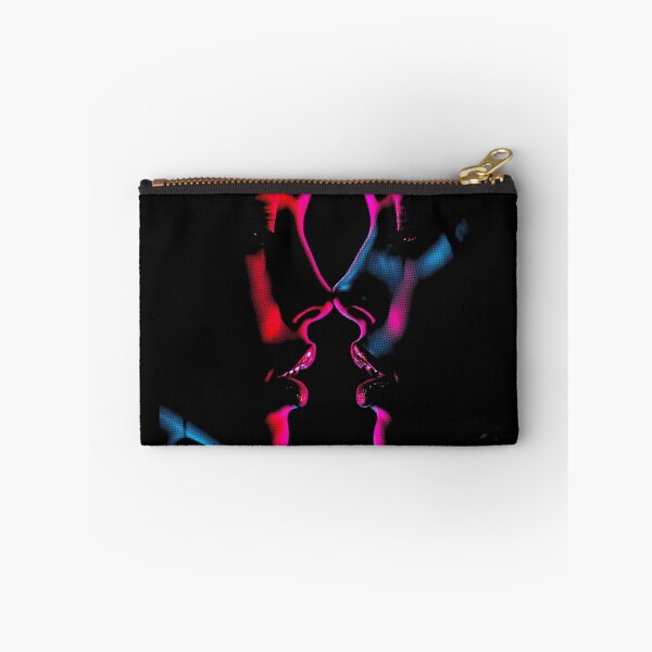 Item preview, Neon Kiss, for black fabrics designed and sold by SteadyRolling.