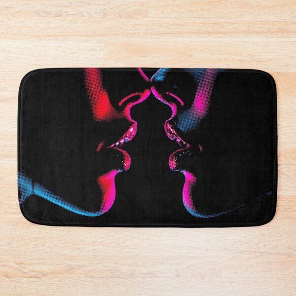 Item preview, Neon Kiss, for black fabrics designed and sold by SteadyRolling.