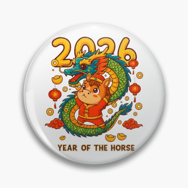 Item preview, 2026 Year of the Horse – Wealth & Prosperity Chinese New Year Art designed and sold by C3J7.