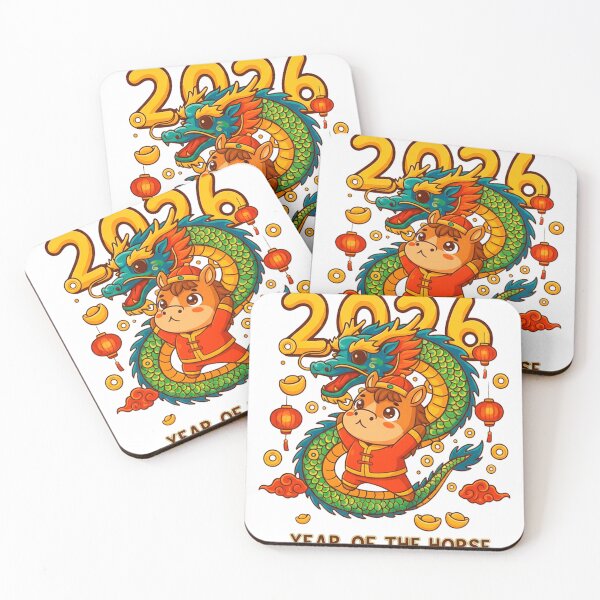 Item preview, 2026 Year of the Horse – Wealth & Prosperity Chinese New Year Art designed and sold by C3J7.